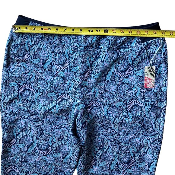 NWT Tommy Bahama Active Stretch Pull On Ankle Pants Womens XL Paisley Floral - Picture 3 of 13